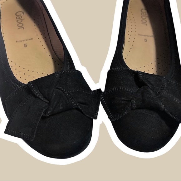GABOR redshank bow suede ballet flats - Picture 5 of 10